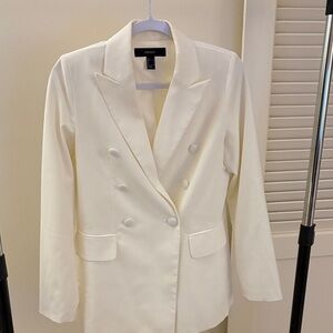 Forever 21 Women's Cream Blazer